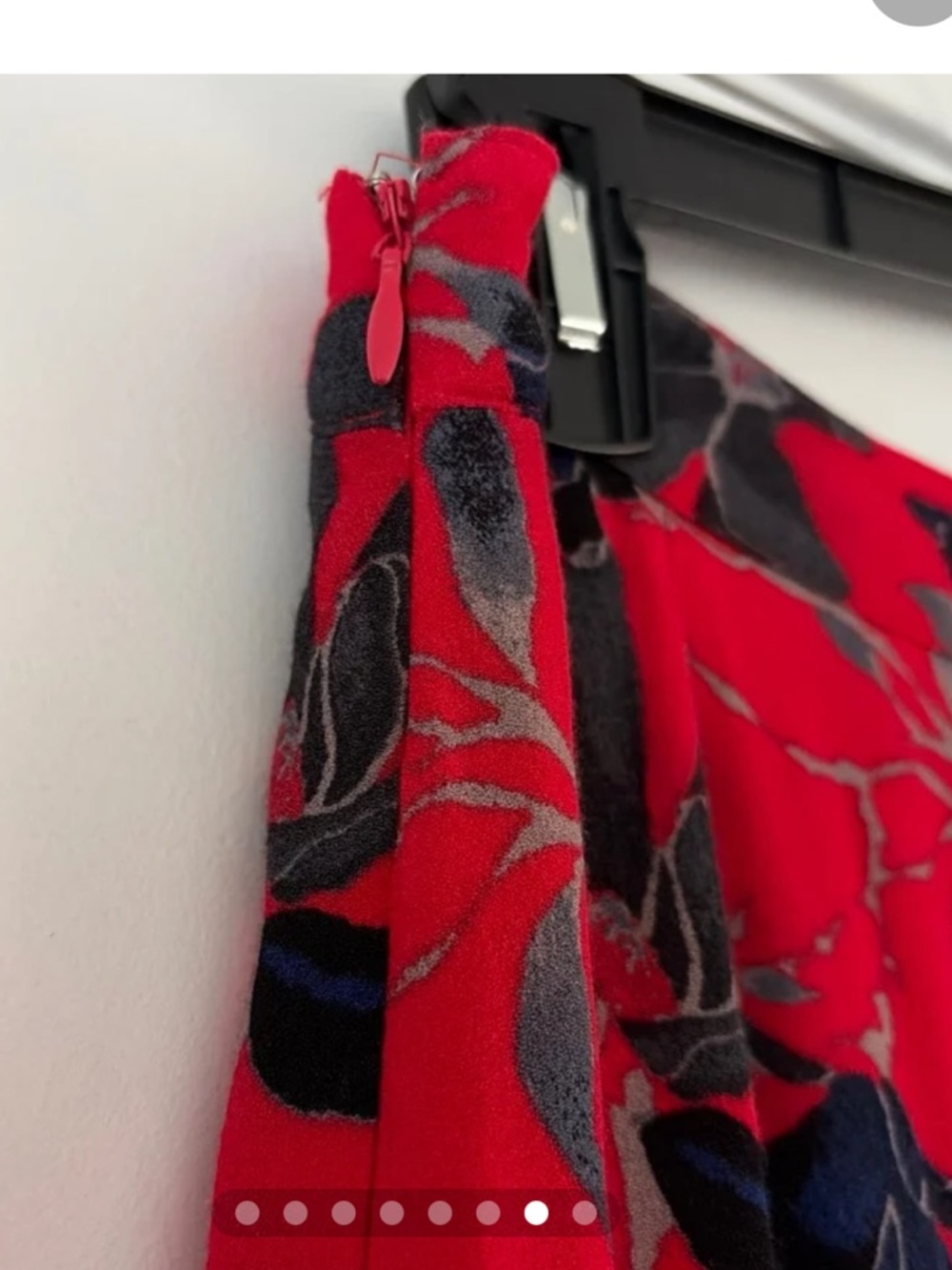 Free People Red Smooth Sailing Maxi Skirt with flaw - Picture 7 of 8